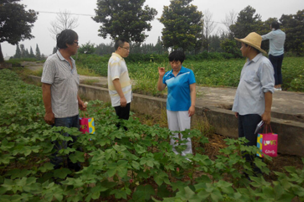 荆州市农业局工会主席李丽梅来我院慰问一线科研人员